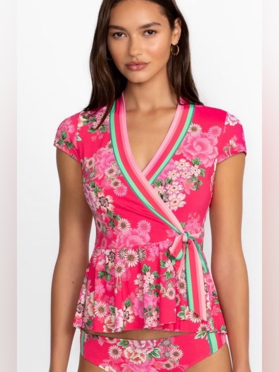 Johnny Was Other - NWT Johnny Was Belrose Wrap Tankini Top. Medium. FUN!